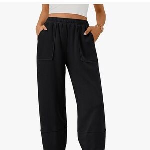 Women's Black Relaxed Fit Pants